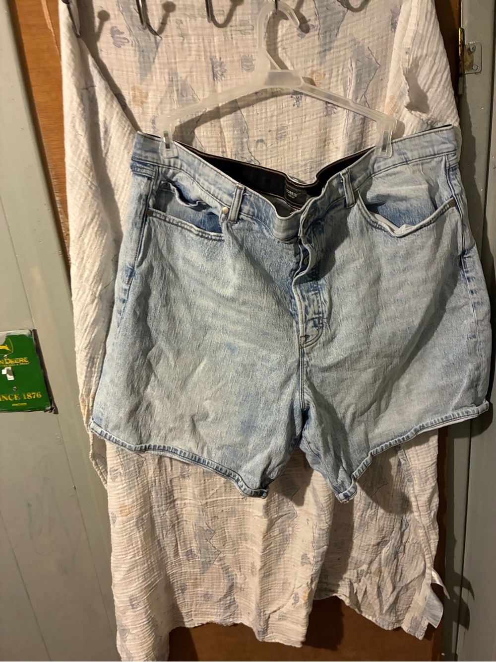 torrid Light Wash Blue High-Rise Denim Shorts